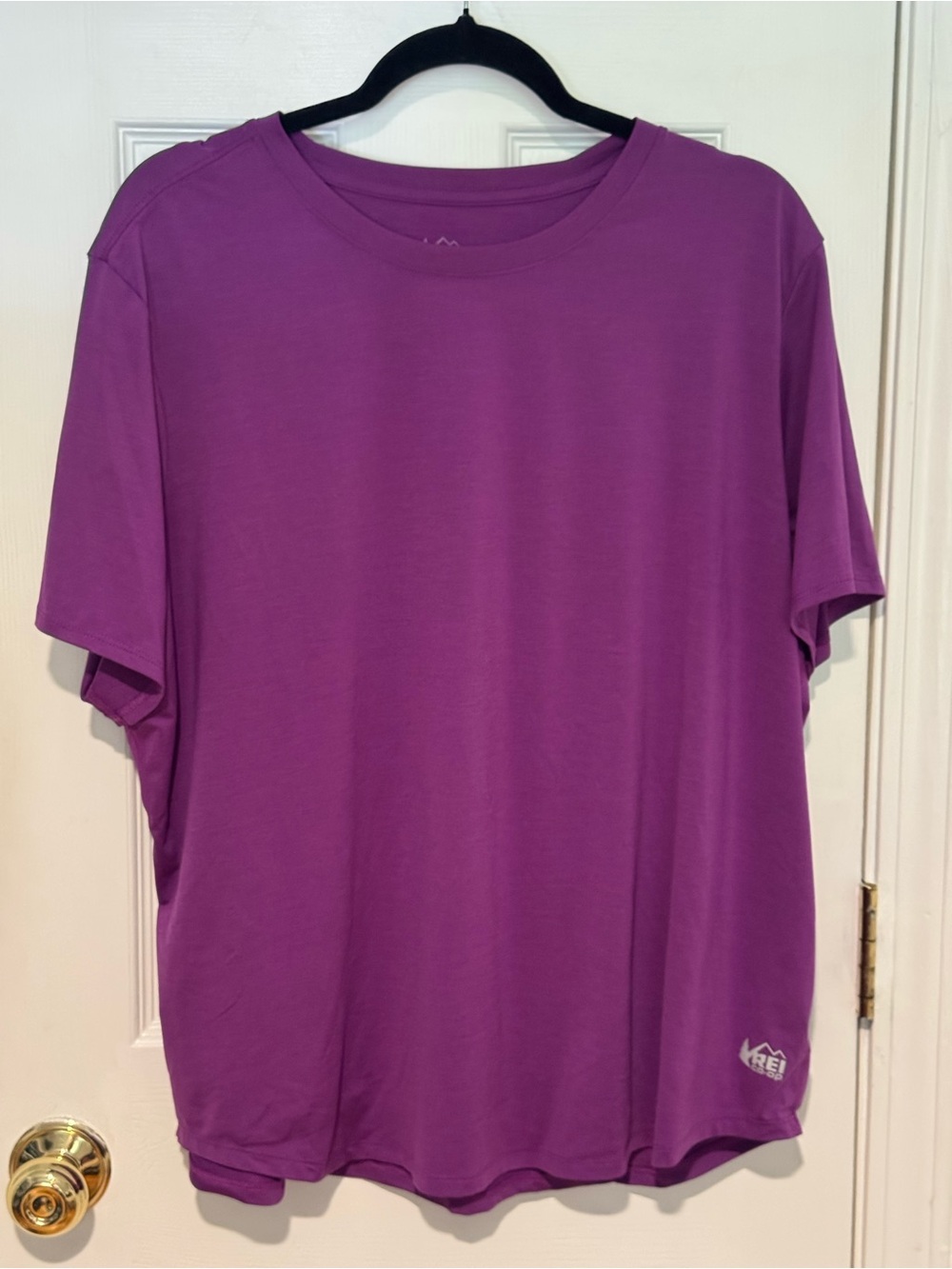 REI Ladies Purple Short-Sleeve Active Tee